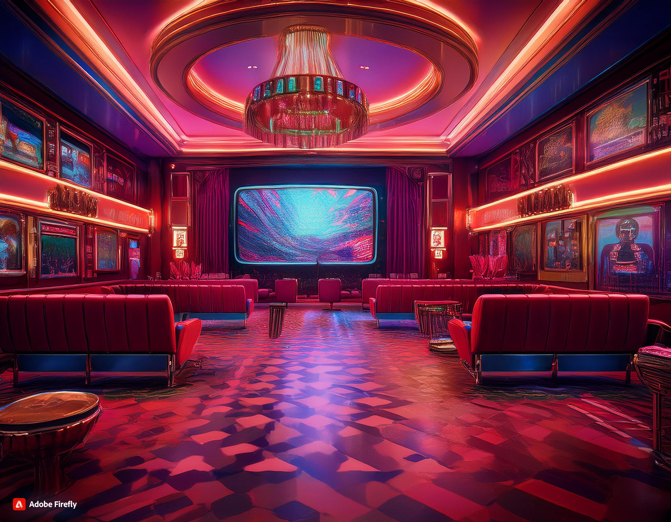 Firefly cinematic banner for interior design for 90's cinema 14751